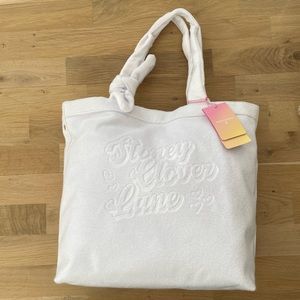 Stoney Clover Lane x Target White Terry Cloth Beach Tote Bag